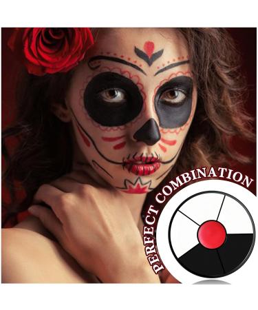 6 Colors Face Body Paint Palette - Washable Halloween SFX Makeup for Cosplay & Costume Accessories | Clown Vampire Bruise | #03 - Buy Online on SooperMarket.com