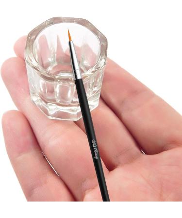 Glamified Dappen Dish Bowl Set + Eyebrow Tint Brush | Acrylic Nail Art Equipment - Buy Online on SooperMarket.com