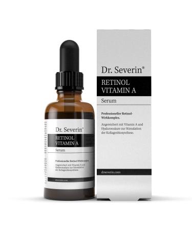 Skin Booster: Dr. Severin Retinol Vitamin A Serum: Retinol + Vitamin A + C + Hyaluronic Acid. Care for day + night: Anti-aging Treatment for Acne. Promotes COLLAGEN production.