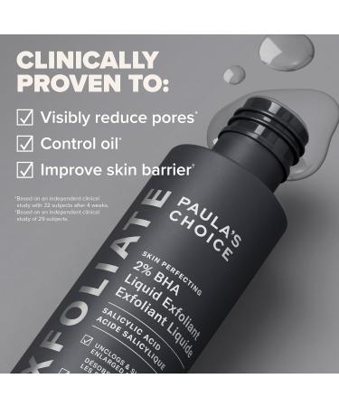 Paula's Choice Skin Perfecting 2% BHA Liquid Salicylic Acid Exfoliant Duo Gentle Exfoliator for Blackheads Large Pores Wrinkles & Fine Lines Includes 1 Full Size Bottle & 1 Travel Size Bottle Full Size + Travel Size Duo - Buy Online on SooperMarket.com