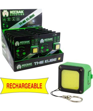 Kodiak Kube 300 Lumen Rechargeable COB LED Cube Light - Waterproof with 3 Brightness Modes | 3 Hr Runtime | Smartphone Charging | Magnet Back | Includes Charging Cable - Buy Online on SooperMarket.com
