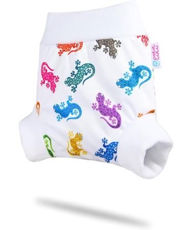 Petit Lulu Geckos Cloth Nappy Wrap - Size S | Reusable Washable Diaper Wrap | European Made Cloth Nappies - Buy Online on SooperMarket.com