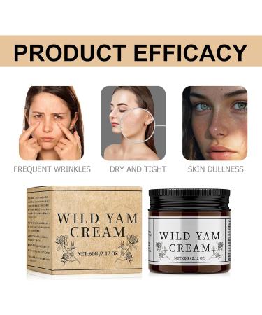 Wild Yam Cream 60ml Wild Yam Cream Hormones Balance Wild Yam Skin Cream Wild Yam Cream Natural Night Sweats Cream For Menopause Dry Skin Moisturization - Buy Online on SooperMarket.com