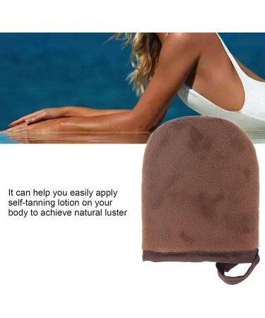 Aplicador de guante autobronceador guante de bronceado s per suave aplicador de loci n de guante flocado peque o guante de bronceado sin sol adecuado para aplicaci n de guante (Marr n) - Buy Online on SooperMarket.com