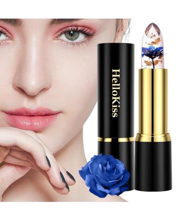 Flower gelee lipstick |Temperature-lip color change gloss |Portable tinted lip gloss balm moisturizing lipstick for holiday birthday and Christmas presents Teksome 01#