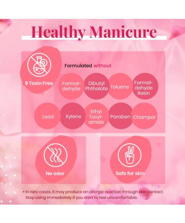 Beetles Gel Nail Polish Set - 6 Colors Sweetheart Candies Collection - Pink Glitter Gifts for Women - Soak Off Nail Gel Kit for Manicure - 0.25 Fl Oz (Pack of 6) - Buy Online on SooperMarket.com
