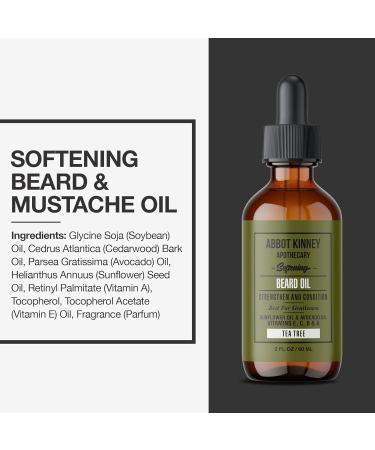 Softening Beard Oil - Strengthen & Condition with Natural Oils | Tea Tree - 2 oz - Buy Online on SooperMarket.com
