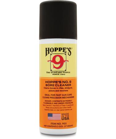 Hoppe's No. 9 Solvent, 2 oz. Aerosol Can, Orange/Grey
