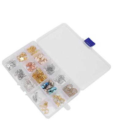 Shop DIY Hair Braid Rings - Snowflake Leaves Pendant Dreadlocks Jewelry Accessories for Unique Hair Styles - Buy Online on SooperMarket.com