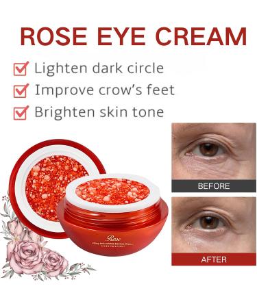 Rose Eye Cream Under Eye Cream for Dark Circles Eye Bags Remover Hydrating Eye Cream Rose Eye Cream Anti Aging Dark Circles Under Eye Treatment For Puffy Eyes Fine Lines Firming & Brightening - Buy Online on SooperMarket.com