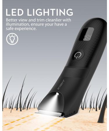 Buy Kibiy Electric Intimate Razor for Men - Waterproof LED Display Extra Replaceable Blades - Buy Online on SooperMarket.com