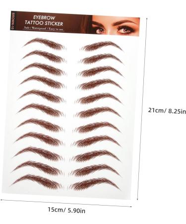 MUSISALY 5 Sheets Eyebrow Stickers Eyebrows Makeup Sticker Peel off Eyebrow Sticker Eyebrow Waterproof - Buy Online on SooperMarket.com