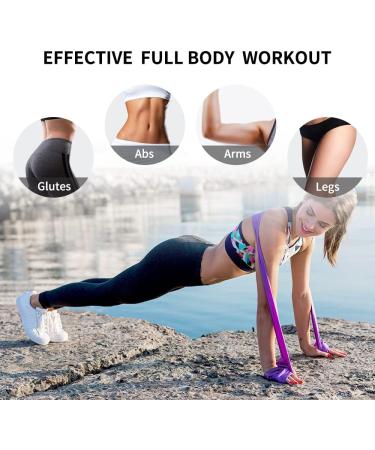 PROIRON Latex-Free Resistance Bands - Strength Training Yoga Pilates - Light/Medium/Heavy - Purple - 1.5m - 20lb - Buy Online on SooperMarket.com