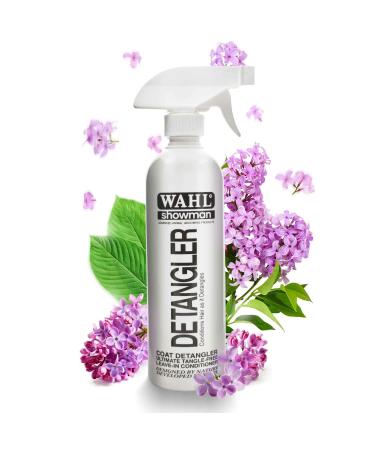 WAHL Dog Detangler Spray 500 ml Dematting & Detangling Spray Leaves Hair Tangle Free Grooming Pets at Home Contains vitamins A D and E Hair Conditioner for Dogs Lavender 500 ml