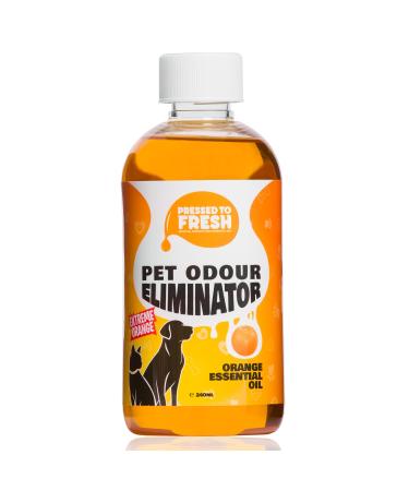 Pet Urine Odour Eliminator & Neutraliser - Natural Cold Pressed Orange Oil Enzyme Cleaner - Makes 4 Litres - Cleans Dog & Cat Smells Carpet Bins Litter Trays - Pet Deodoriser & Repellent