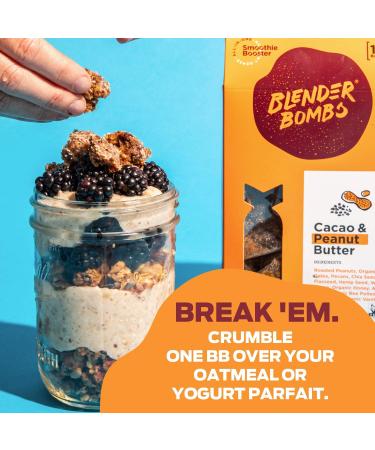 Blender Bombs Cacao & Peanut Butter Smoothie Booster | Healthy Power Snack - Buy Online on SooperMarket.com