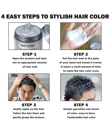 Black Hair Dye Wax - Temporary Washable Color for Parties Cosplay & Daily Use | All Day Hold & Easy Removal - Buy Online on SooperMarket.com