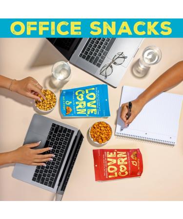 LOVE CORN Salt & Vinegar Crunchy Corn Snack 20g x 24 Bags - Gluten-Free & Vegan Healthy Snack, Low Sugar Alternative for Crisps and Nuts - Perfect for Grazing - Buy Online on SooperMarket.com