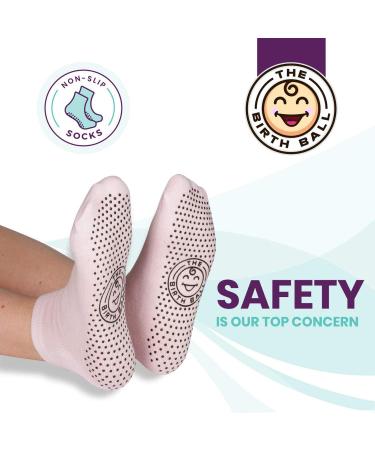 The Birth Ball - Birthing Ball for Pregnancy & Labor - 18 Page Pregnancy Ball Exercises Guide by Trimester - Non Slip Socks - How to Dilate  Induce  & Reposition Baby for Mom Mint Green 65 cm - Buy Online on SooperMarket.com