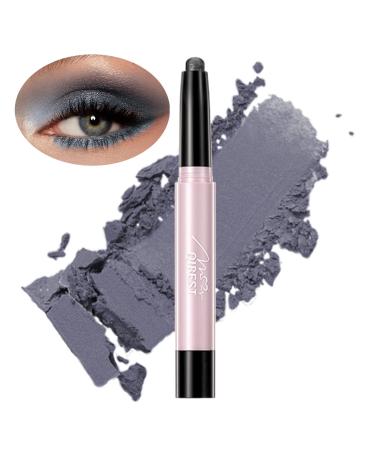 iGuzvaw Matte Eyeshadow Stick Cream to Powder Waterproof Eye Shadow Eyeliner Pencil Crayon Long Lasting buildable Neutral Eye Makeup (Shimmer 06 Smoky Grey)