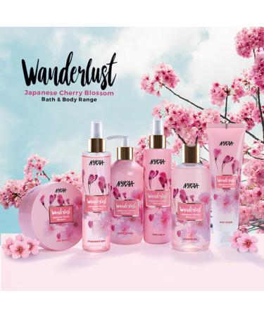 Nykaa Naturals Wanderlust Body Milk - Lightweight Vegan Body Lotion for Dry Skin with Green Tea & Japanese Cherry Blossom - 6.08 oz - International Shipping Available - Buy Online on SooperMarket.com