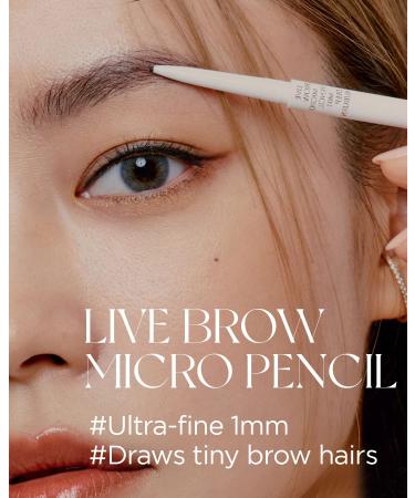 EQUMAL Live Brow Micro Pencil - Ultra Fine 1mm Tip for Natural-Looking Brows | Sweatproof Eyebrow Makeup with Spoolie Brush in Deep Auburn - Buy Online on SooperMarket.com
