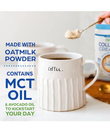 Orgain Collagen Creamer with Organic Oatmilk Powder - 10g Grass-Fed Collagen, MCT, Avocado & Coconut Oil - Non-Dairy, Non-GMO - 10 oz - Buy Online on SooperMarket.com