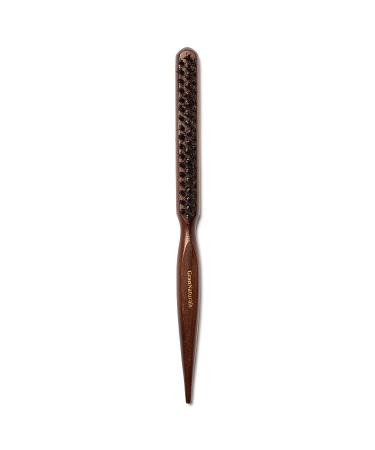 Boar & Nylon Bristle Teasing Brush with Rat Tail Pick - Ideal for Edge Control, Backcombing, Smoothing, and Styling Thin Hair for Volume - Buy Online on SooperMarket.com