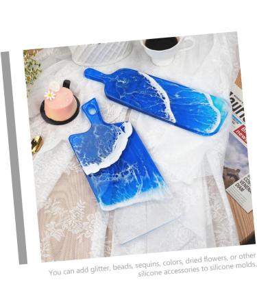 STOBOK 2Pcs handle tray mold paddle silicone mold tray molds for epoxy silicone tray rack - Buy Online on SooperMarket.com