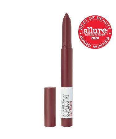 Maybelline Super Stay Ink Crayon Lipstick - Live On The Edge Purple Brown - 8HR Matte Longwear - 0.04 oz - Buy Online on SooperMarket.com