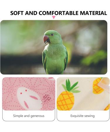 Balacoo 2Pcs Reusable Bird Diaper Set for Parrot, Cockatiel, Macaw - Washable Flight Suit Dress (Random Style) | Pet Nappies Clothes - Buy Online on SooperMarket.com