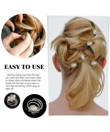 TUUXI 84pcs Rhmeta Title: inestone Crystal Twisters Set - Spiral Hair Pins for Wedding and Prom - Buy Online on SooperMarket.com