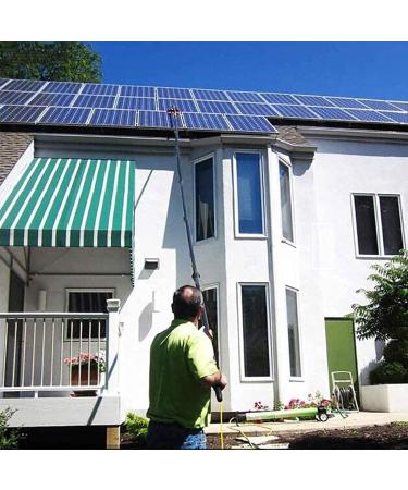 photovoltaic cleaner window cleaning pole 10.8M/35FT Window Cleaning Pole Outdoor Water Fed Telescopic 2 In 1 Brush Squeegee Attachment Professional Extendable Cleaner Conservatory Roof Gutt 3.6m/11.8ft - Buy Online on SooperMarket.com