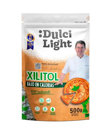 Dulci Light Dulce Y Favorable Xylitic sweetener 500g sweetener low-calorie for drinks and food natural sugar replacement popular with keto diet 500 g (1 Pack)