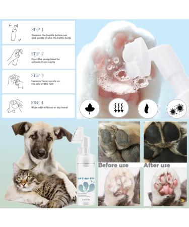 Dog Paw Cleaner Set - 150ml Foam Microfiber Towel Balm & LED Nail Trimmer | International Shipping - Buy Online on SooperMarket.com