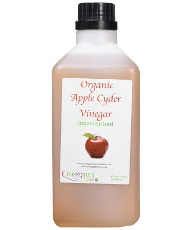 Crossgates Award Winning Apple Cider Vinegar 1 Ltr Raw Unpasteurised Rich in Minerals Vitamins Enzymes and Trace Elements With Established Health Benefits and Delicious Culinary Uses 1 Litre