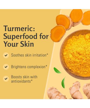 Turmeric Exfoliating Body Scrub with Collagen and Coconut Oil | Gently Exfoliate Face & Body | Moisturizing SkinCare by M3 Naturals - Buy Online on SooperMarket.com