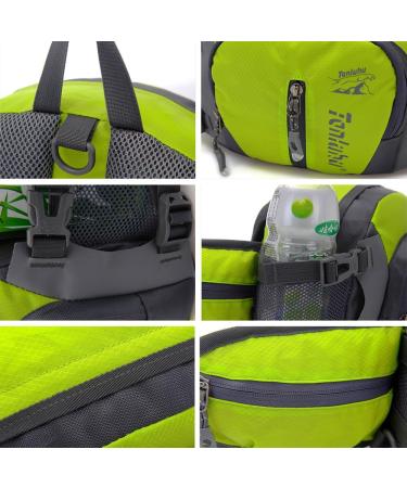 Sinocal Military Style Canvas Belt Bag - Water-Resistant Fanny Pack with Bottle Holder for Running Hiking Cycling and Camping Travel - Black - Buy Online on SooperMarket.com