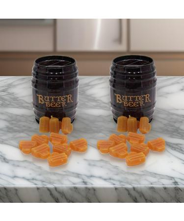 Jelly Belly Harry Potter Butterbeer Barrel Tin Butterscotch Chewy Candy 42g - Christmas & Holidays Candy - Vegan Candy Dairy Free Snacks Kosher Candy Gluten Free Bulk Candy Stocking Stuffers for Teens - Buy Online on SooperMarket.com