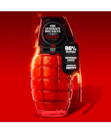 The General's Hot Sauce Super 6 - American Grown & Veteran Owned Gift Set | 6 Pack of All Natural Gourmet Hot Sauce in Glass Grenade Bottles | Made in USA - Buy Online on SooperMarket.com