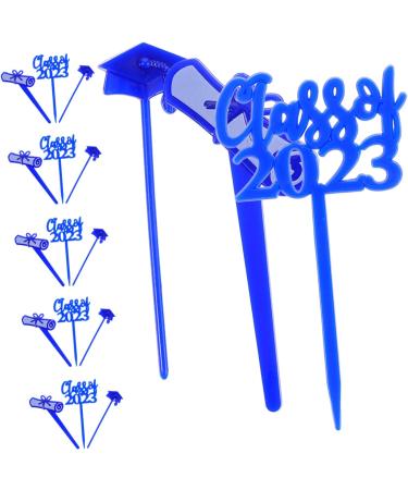 HOMSFOU 150 Pcs Graduation Cake Insert 2023 Graduation Cupcake Toppers Class of 2023 Cupcake Topper Grad Dessert Topper Class of 2023 Cake Picks Grad Inserting Toppers Graduate Delicate - Buy Online on SooperMarket.com