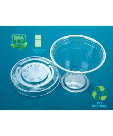 GOLDEN APPLE 9oz Clear Plastic Cups with Flat Lids - 30 Sets | No Hole, Disposable Drinkware - Buy Online on SooperMarket.com
