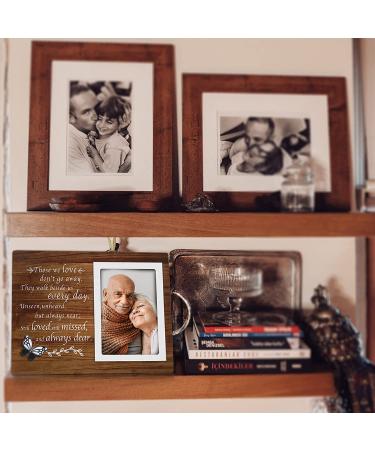 Memorial Picture Frame - Sympathy Gift for Loss of Loved One - Fits 6x4 Photo - Brown - Buy Online on SooperMarket.com
