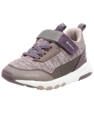 Viking Unisex Kids Arendal Low Gtx Rain Shoe 22 EU Plum Dusty Pink