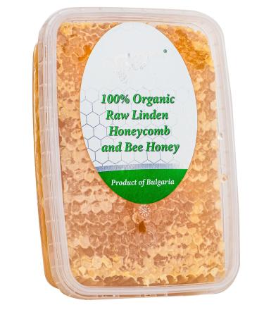 250 g Organic Raw Linden Honeycomb Natural Pure Fresh Directly from The hive Handmade Absolutely Real Product.