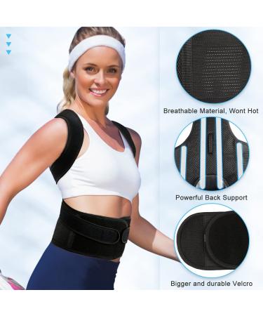 PAZAPO Posture Corrector for Men&Women - Back Brace Lumbar Support and Upright Breathable Straightener Improve Neck Back Shoulder Pain Relieve (Medium(29-33 Inches)) - Buy Online on SooperMarket.com