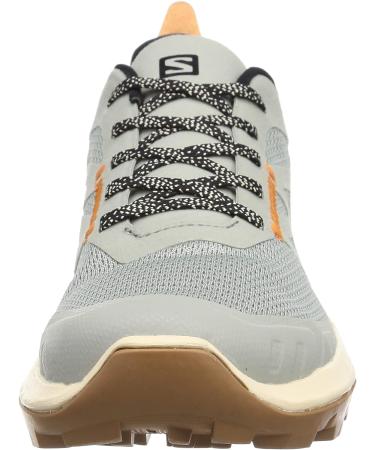 Salomon Men's OUTPULSE Hiking Shoes - 10.5 - Wrought Iron/Bleached Sand/Vibrant Orange - Buy Online on SooperMarket.com