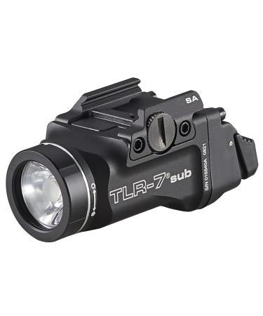 Streamlight 69404 TLR-7 Sub 500-Lumen Pistol Light Without Laser Designed Exclusively and Solely for Railed Springfield Hellcat, Includes Mounting Kit with Keys, Black