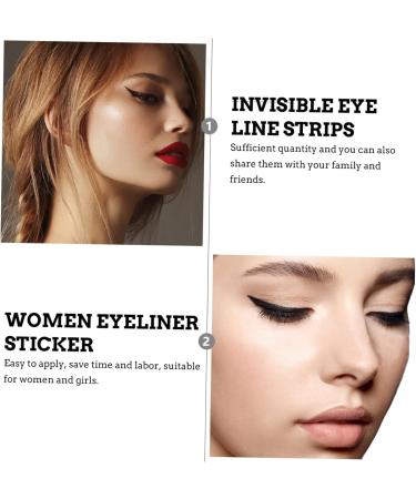 PLAFOPE 36 Pairs Glitter Eyeliner Double Eyelid Tape Eyeliner Stickers Reusable Adhesive Eyeliner Eye Make up Double Sided Eyelid Tape Adhesive Temporary Eyeliner Women Eyeliner Sticker - Buy Online on SooperMarket.com