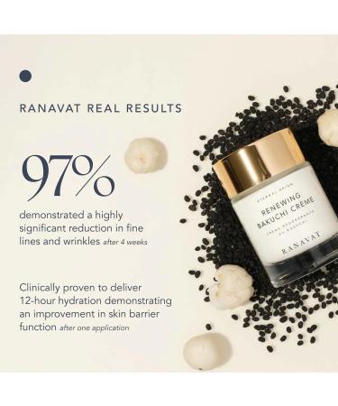 RANAVAT Renewing Bakuchi Face Cream - Daily Moisturizer for Fine Lines & Wrinkles | 12-Hour Hydration with Lotus Bakuchi & Ashwagandha - 1.7 oz - Buy Online on SooperMarket.com